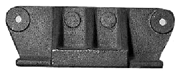 HG 310
High-Side Gondola Striker Plate
(For wood draft gear)
Sand cast brass. $15.00 ea.

